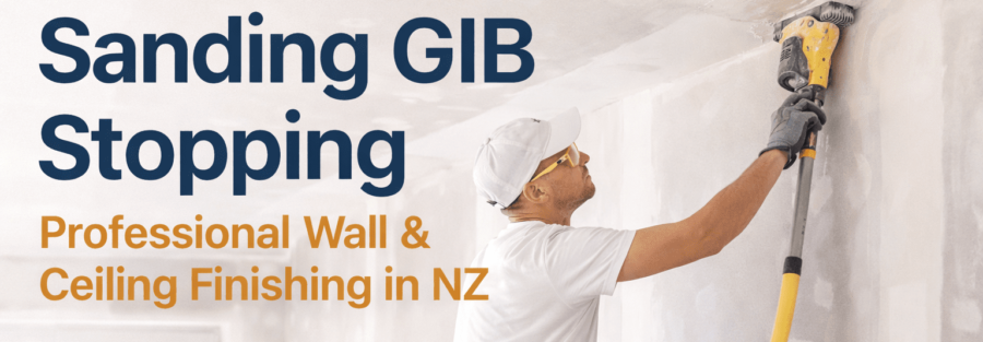 sanding gib stopping