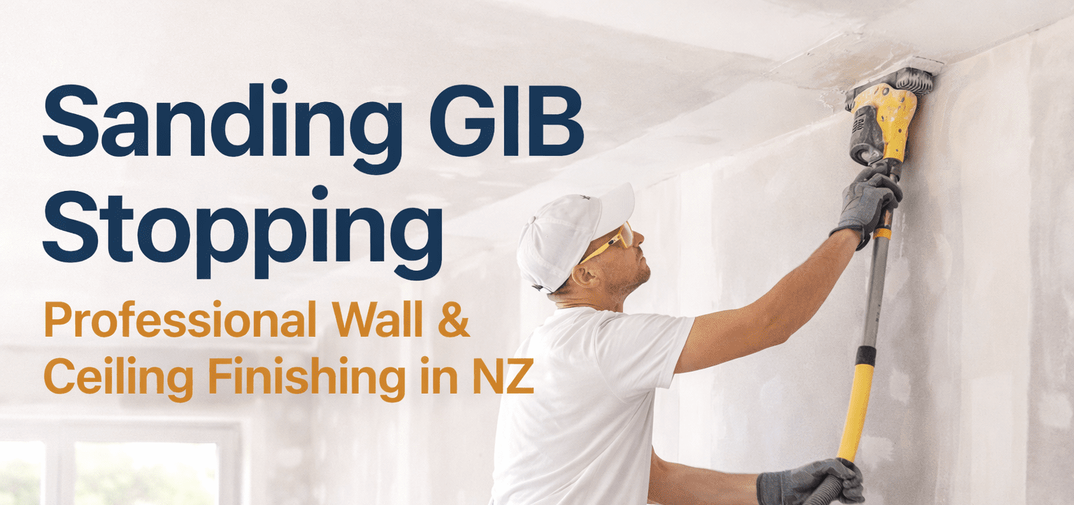 sanding gib stopping