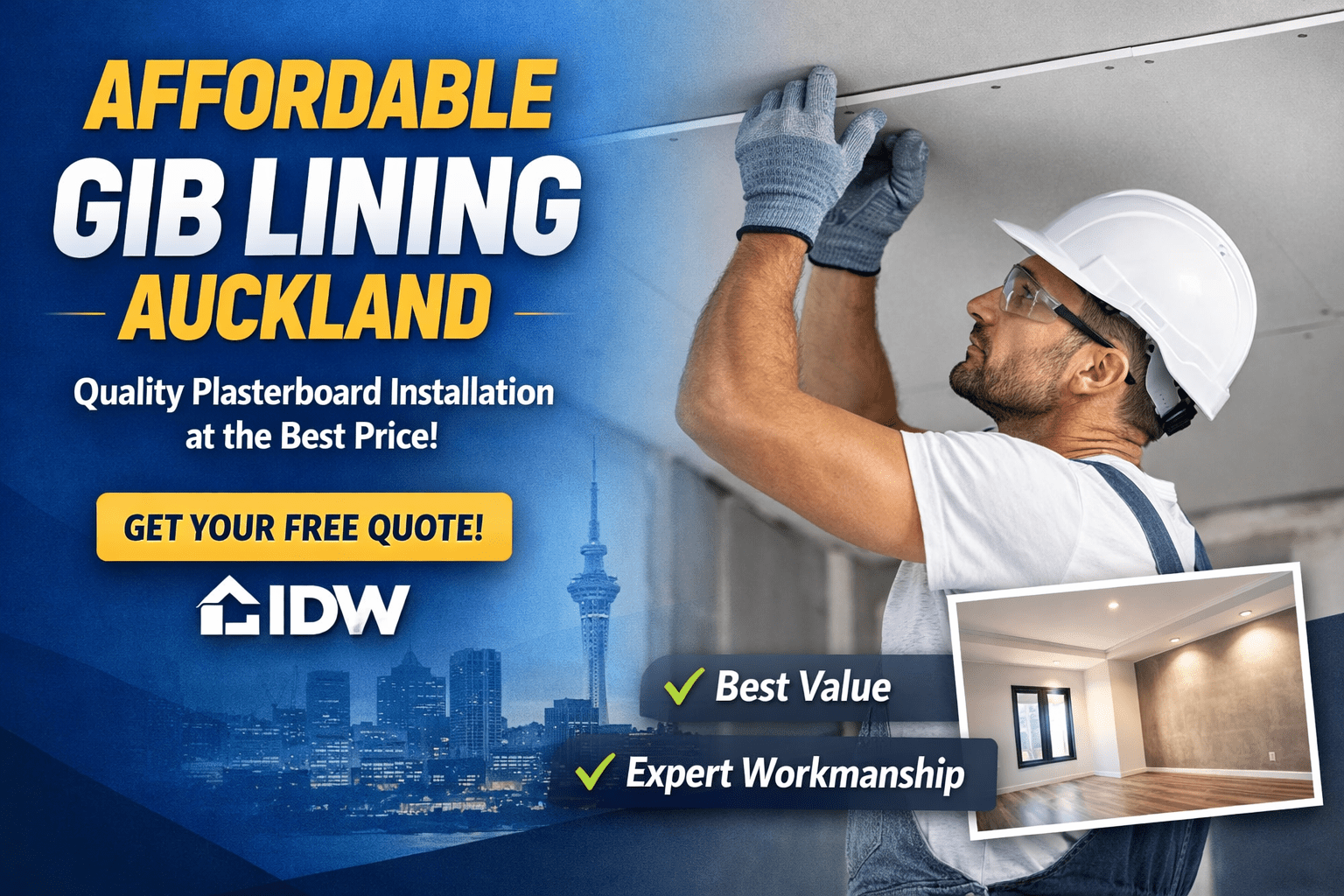 affordable gib lining auckland