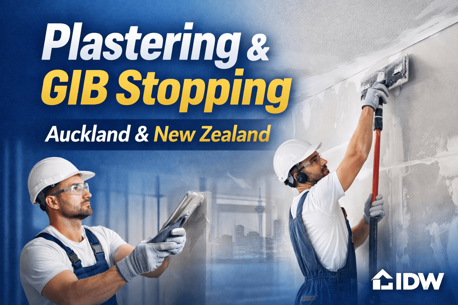 Professional Plastering & GIB Stopping Services in Auckland