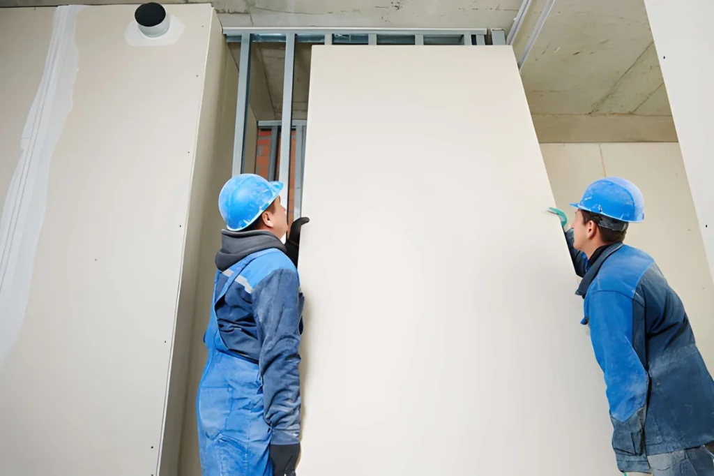 plasterboard installation